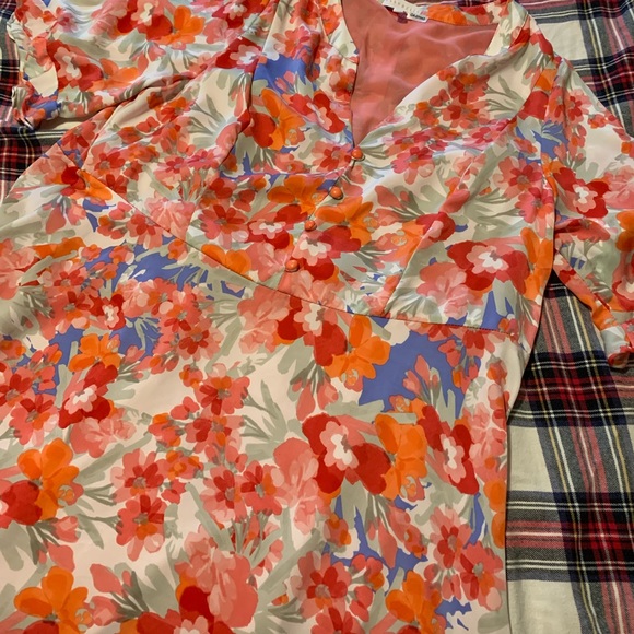 Marybelle Retro Floral Tieback Dress Sz 0x - Picture 9 of 13